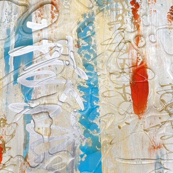 Original Art “Gilded Thoughts” Artwork Mixed Media Painting 9.5”x13.5” - Picture 1 of 10